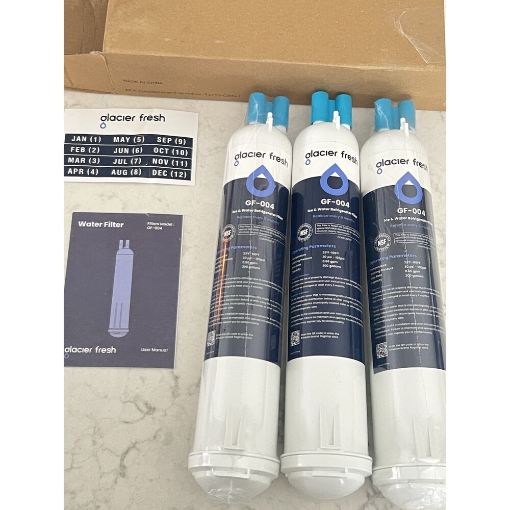 Glacier Fresh GF-004 Ice Water Refrigerator Filter Compatible With 4396841 Re